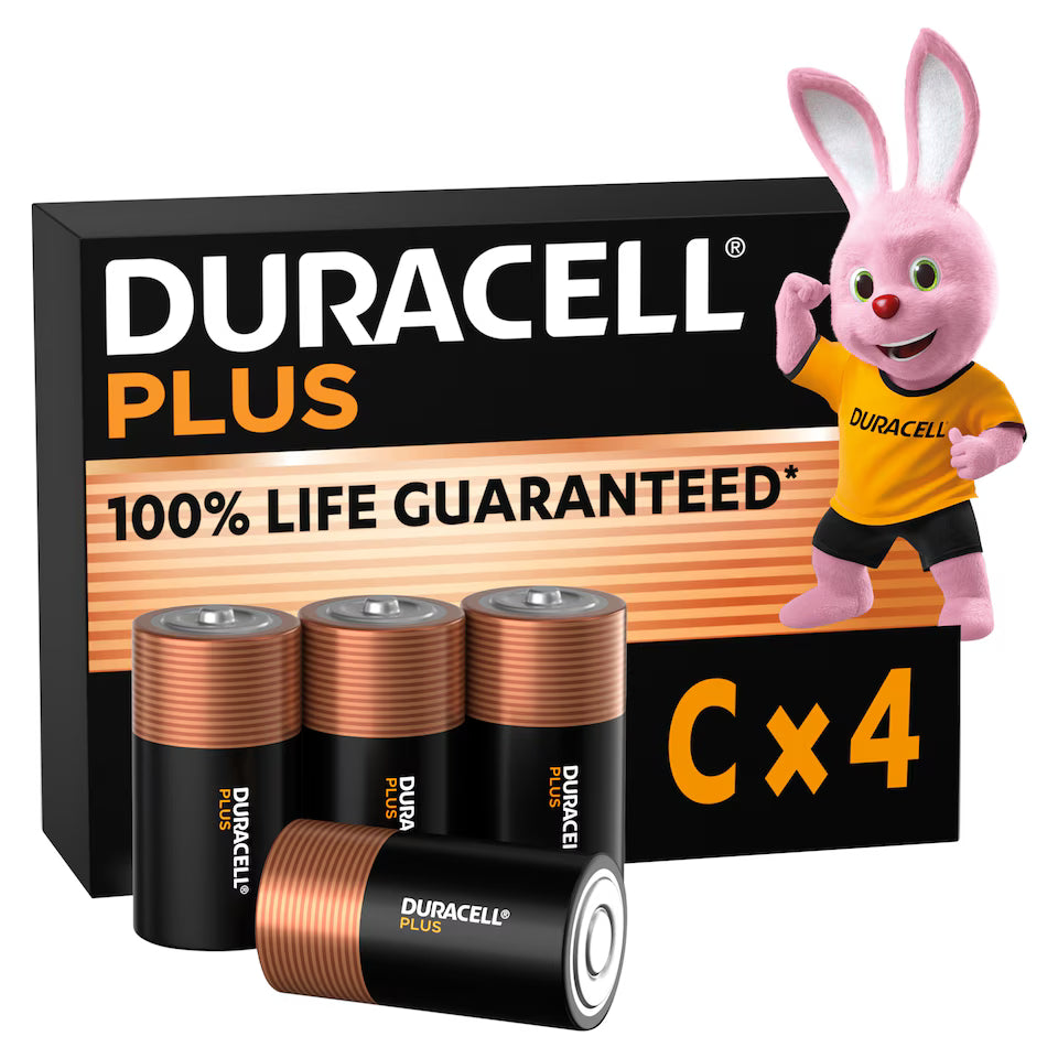 Duracell Plus C (Pack of 4)