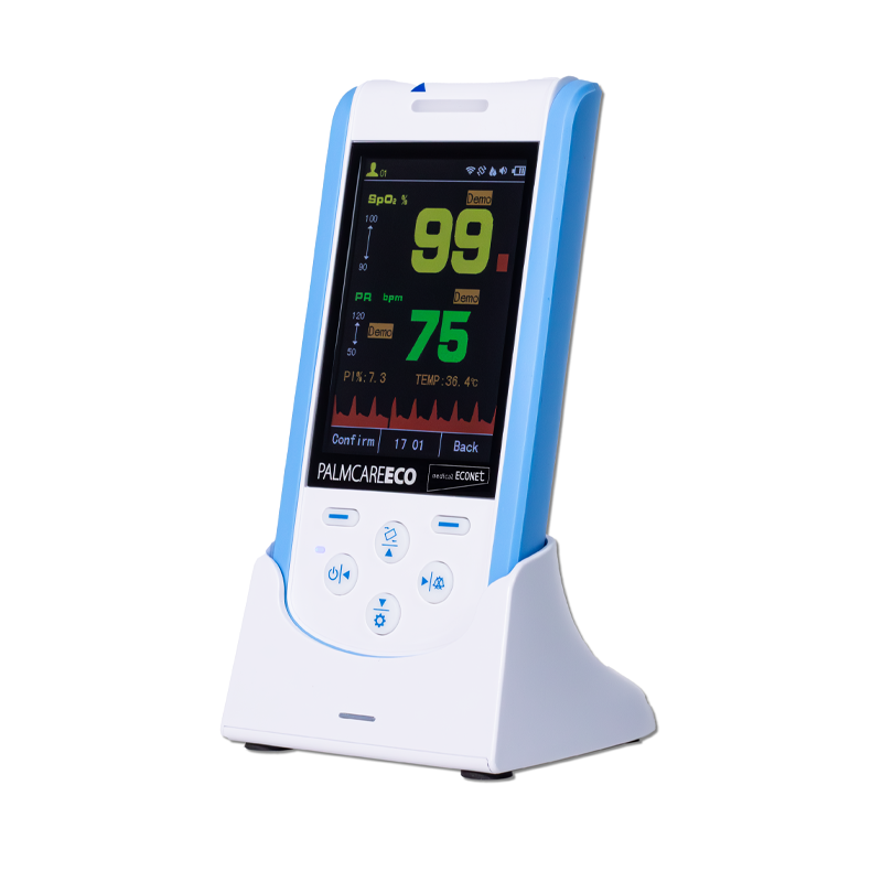 Palmcare® ECO handheld pulse oximeter with Thermometer