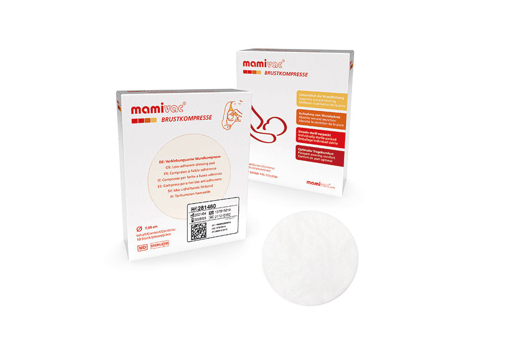 mamivac® Breast Compress (dressing pad for the treatment of sore nipples) Box of 10